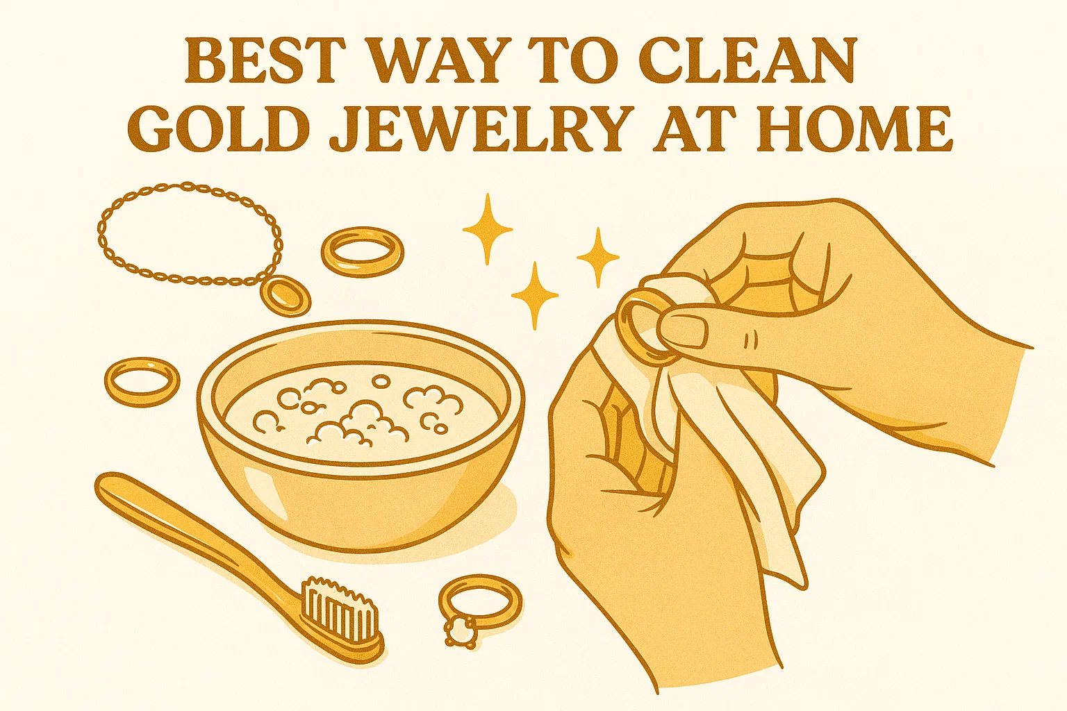 Best Way to Clean Gold Jewelry at Home