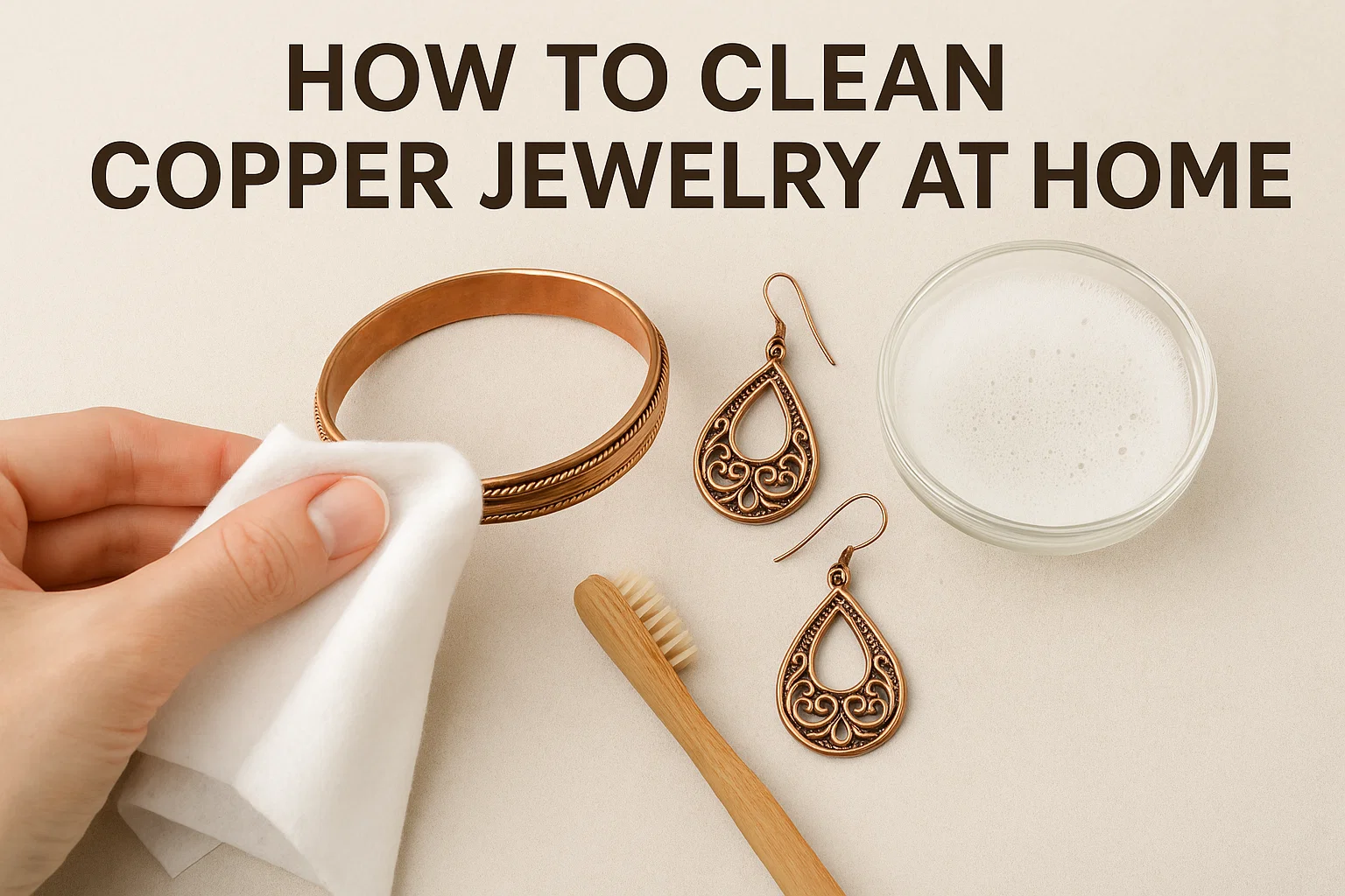 How to Clean Copper Jewelry at Home